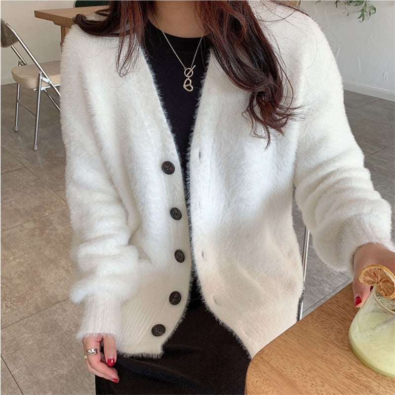 Women's Loose Casual Inner Match Long Sleeve Cardigans