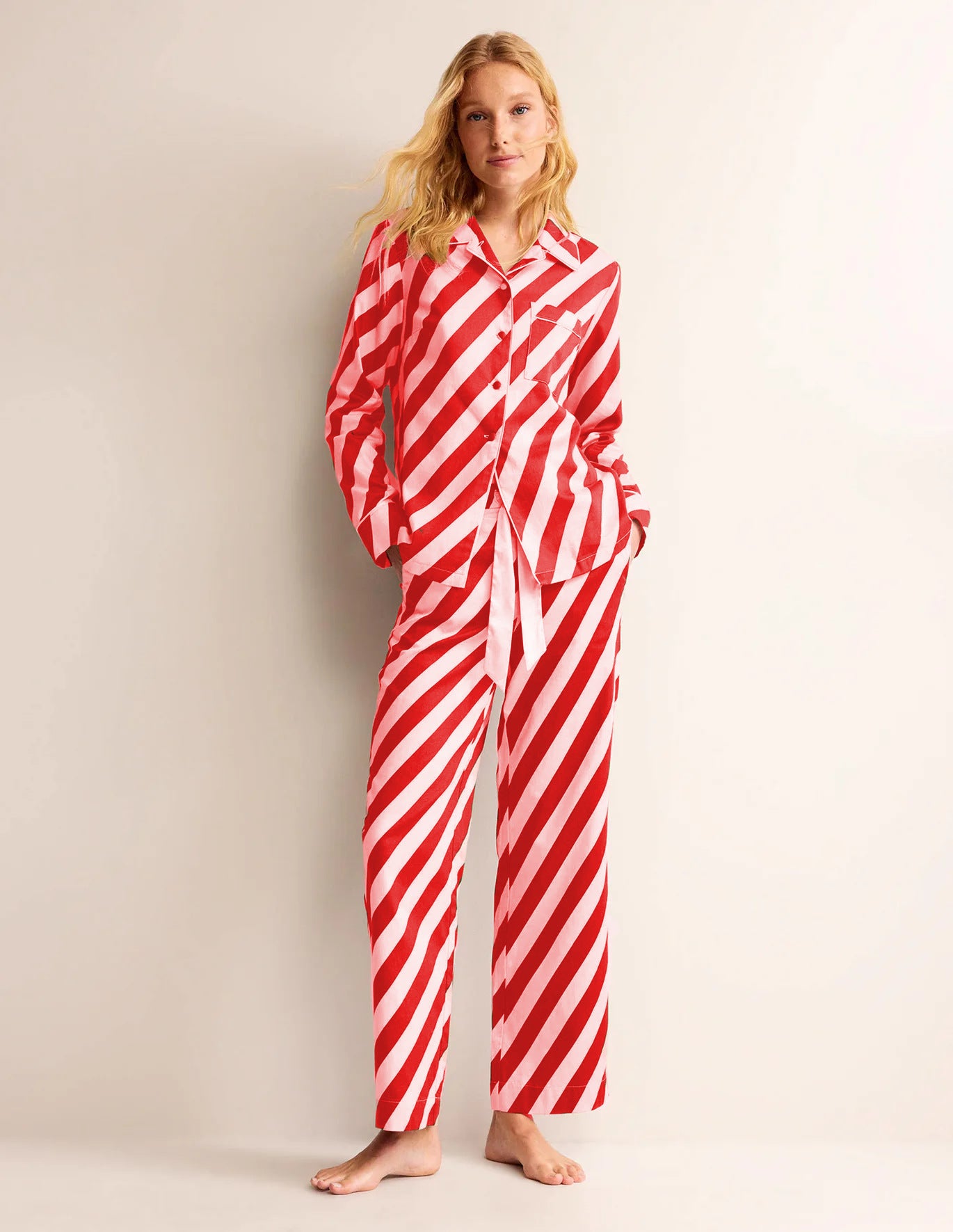 Women's Autumn Simple Stripes Comfort Casual Suits