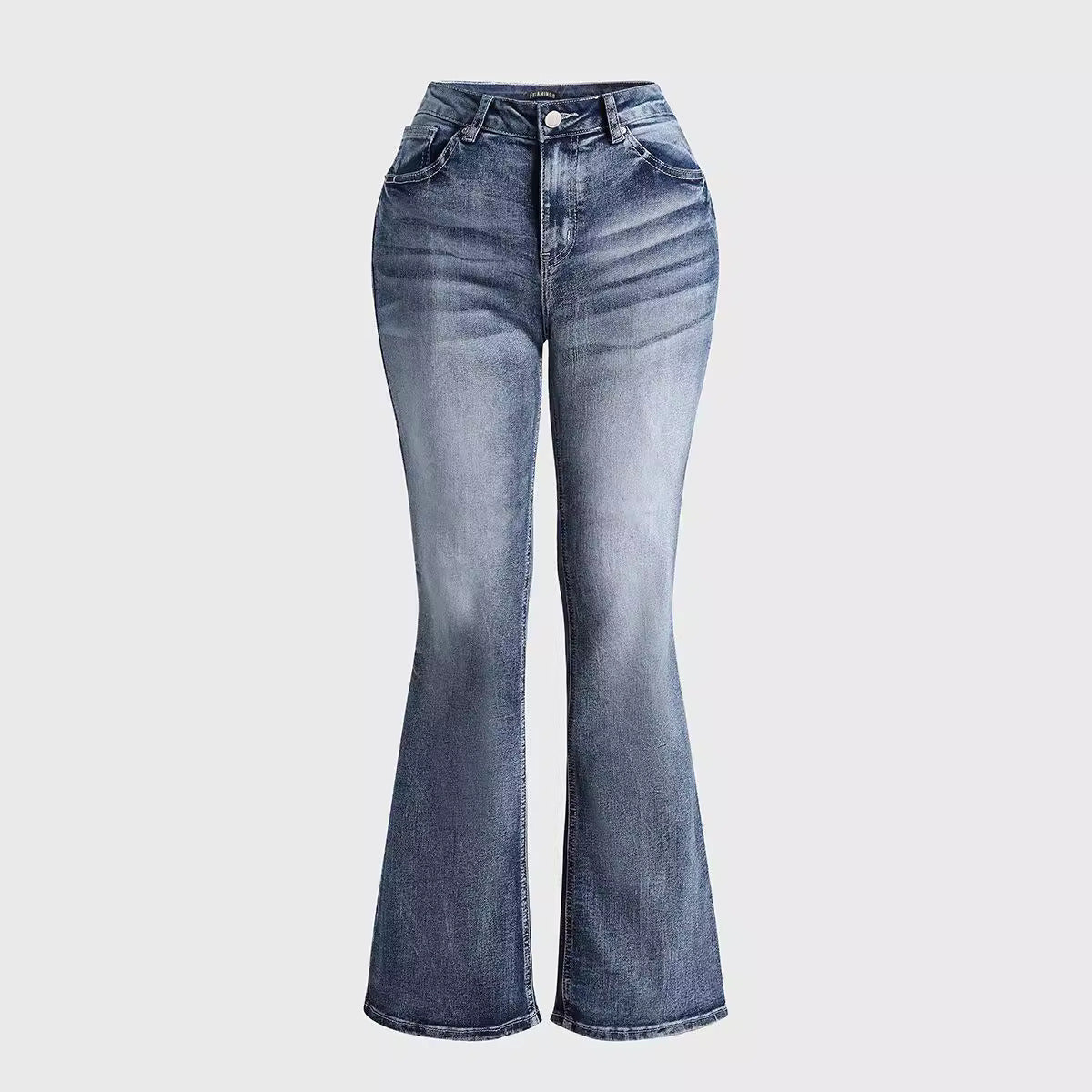 Women's Embroidered Pocket Low Waist Washed Casual Jeans