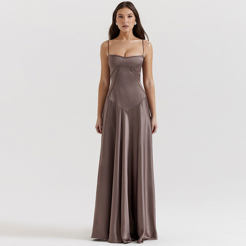 Women's Sexy Sling Dress Slim Fit Backless Dresses