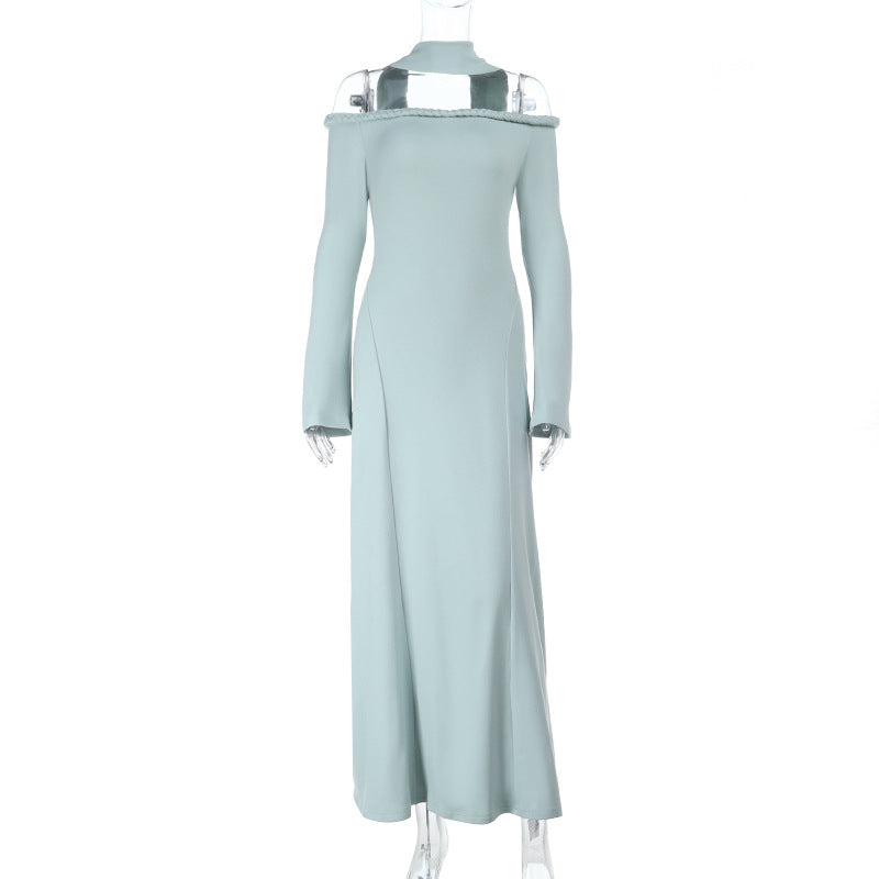 Women's Sexy Backless Long Sleeves Dress For Dresses