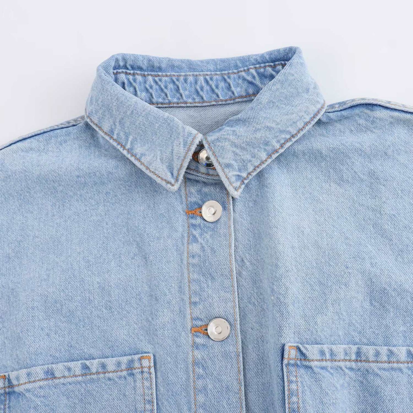 Women's Denim Simple Stylish Casual Temperament Jumpsuits