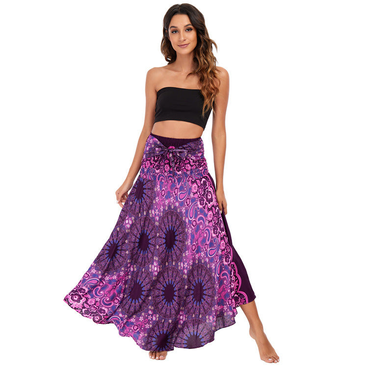 Casual Thai Vacation Big Swing Belly Dress