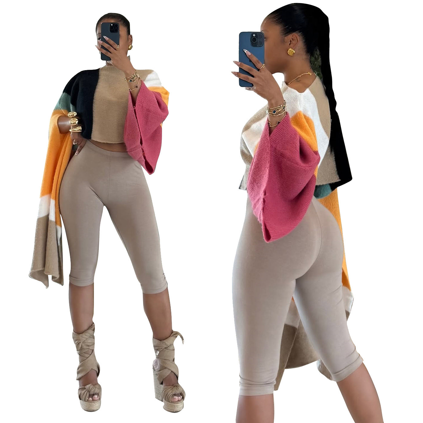 Women's Cool Slouchy Casual Knitted Irregular Sweaters