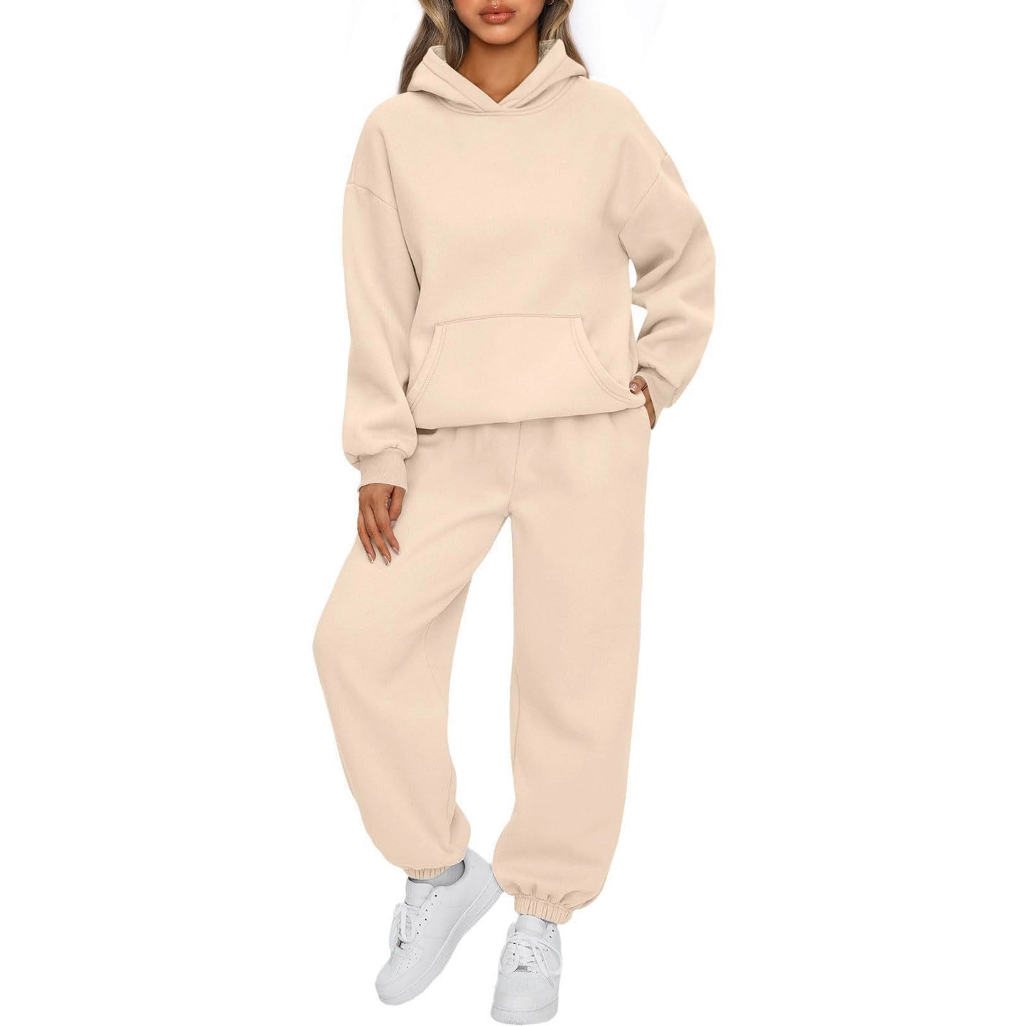 Elegant Women's Two-piece Hoodie Sportswear Trousers Fashion Casual Suit