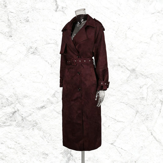 Commute Style Solid Color Autumn Lapel Coats
