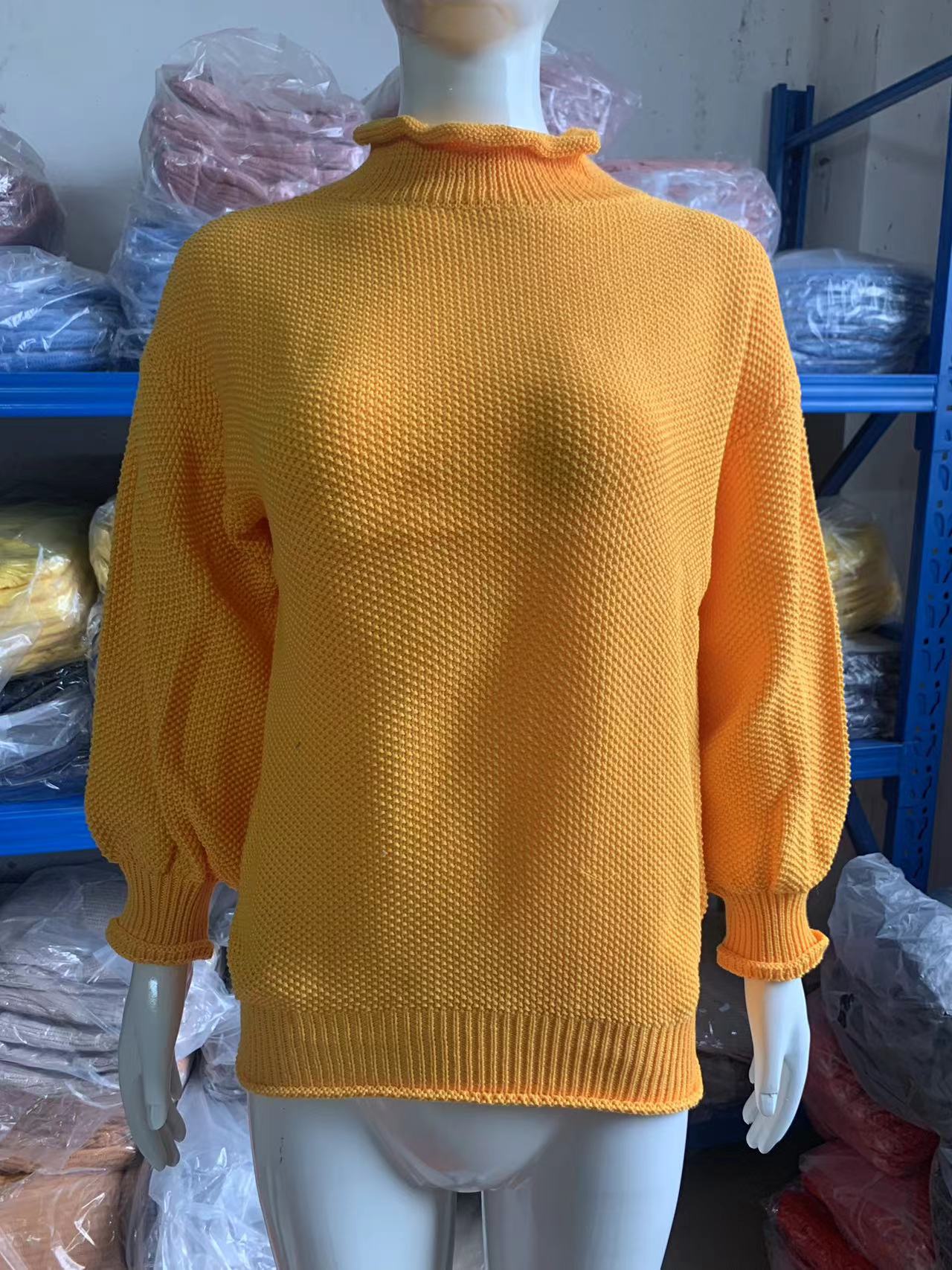 Women's Loose Round Neck Pullover Long Sleeve Women's Sweater