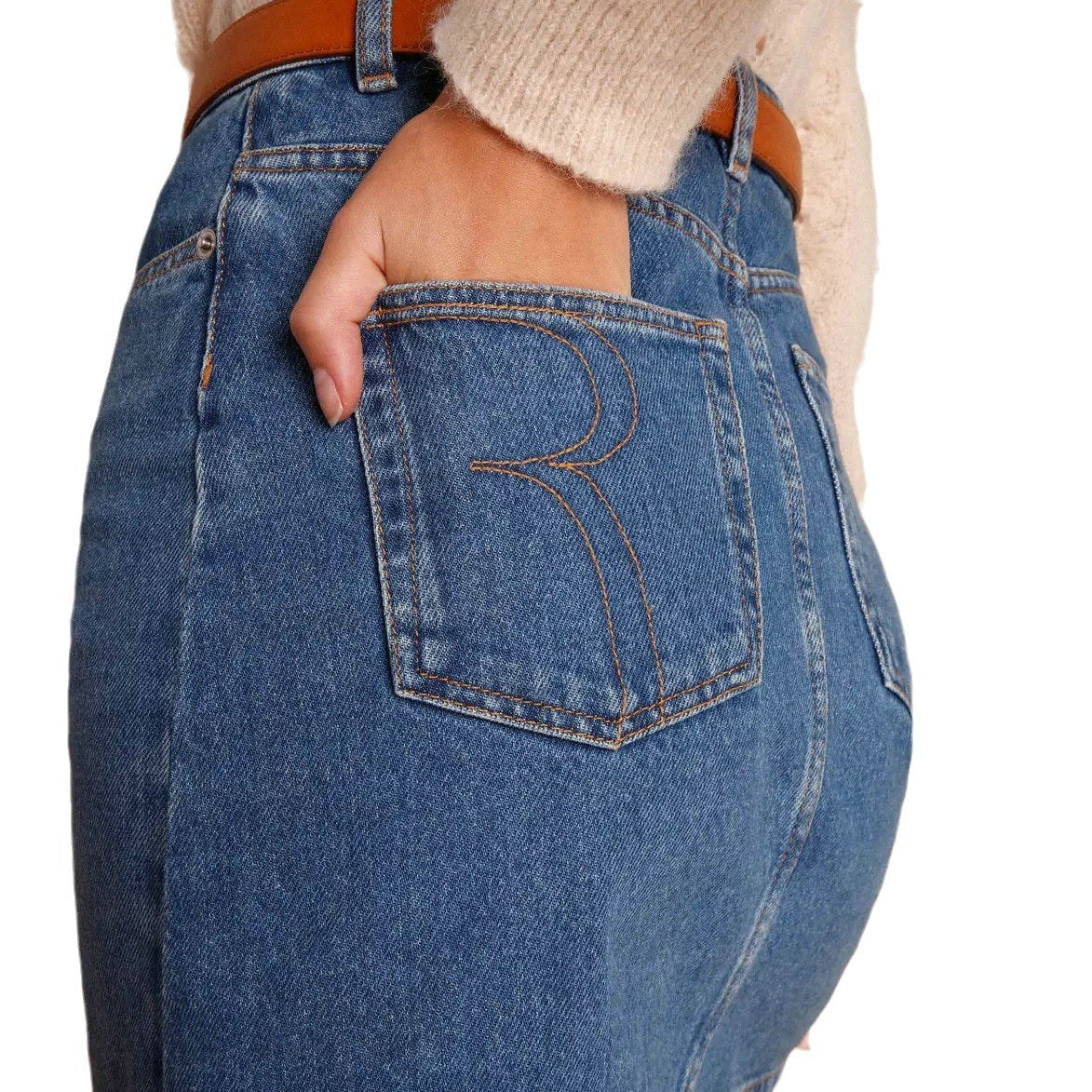 Women's Denim High Waist Super Mini Versatile Skirts