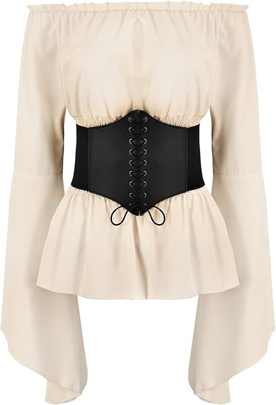 Classy Women's Long Sleeve Renaissance Medieval Dress
