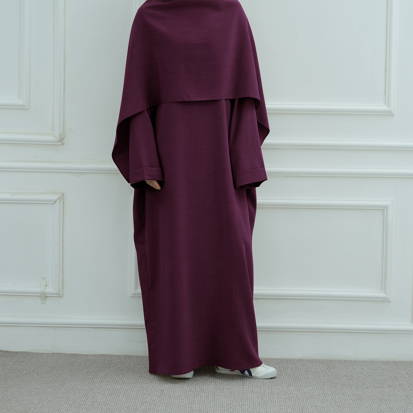 Turkish Solid Color Robe Dress Two-piece Dresses
