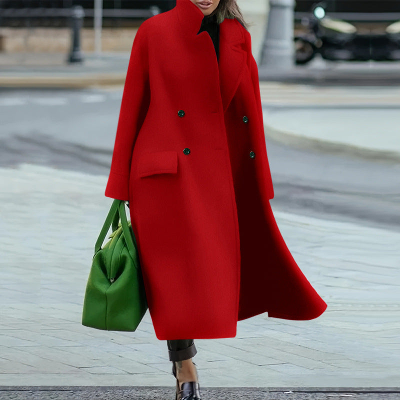 Women's Loose Winter Autumn Woolen Warm Commuting Coats