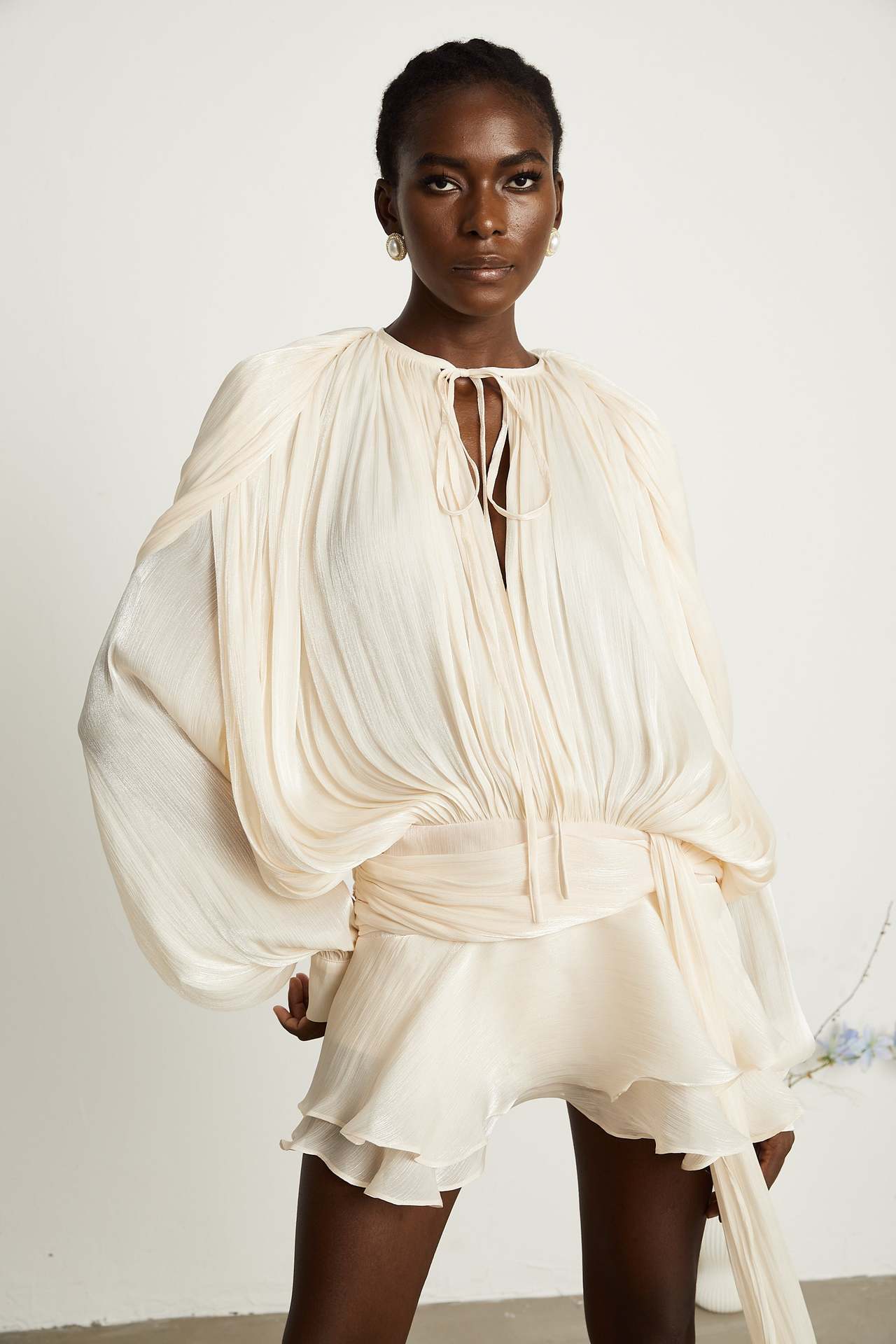 Sleeve Dress Fashion Loose Bright Yarn Dresses