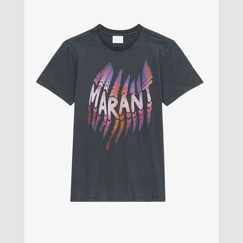 Women's North American Niche Letter Printing Fried Blouses