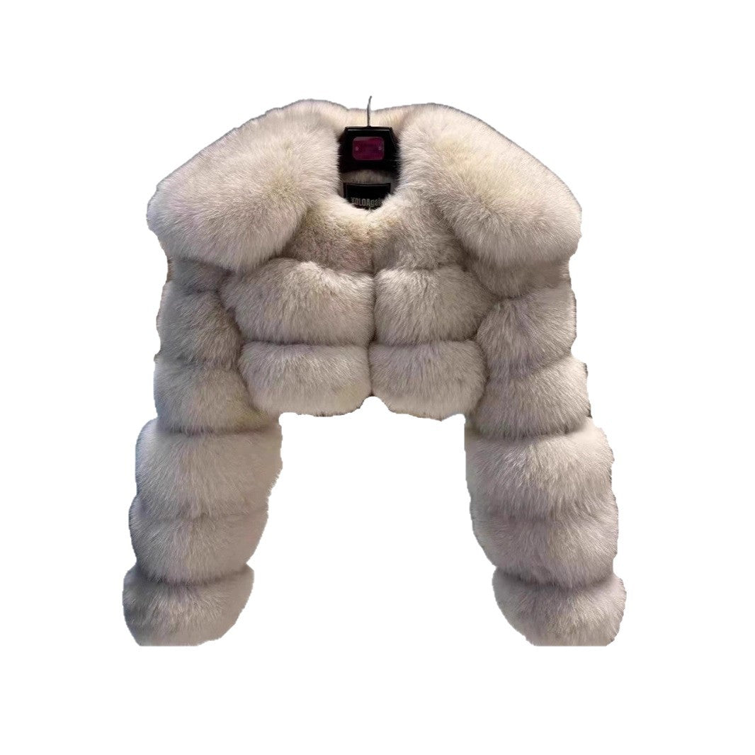 Fur Imitation Fox Warm Lapel Winter Coats