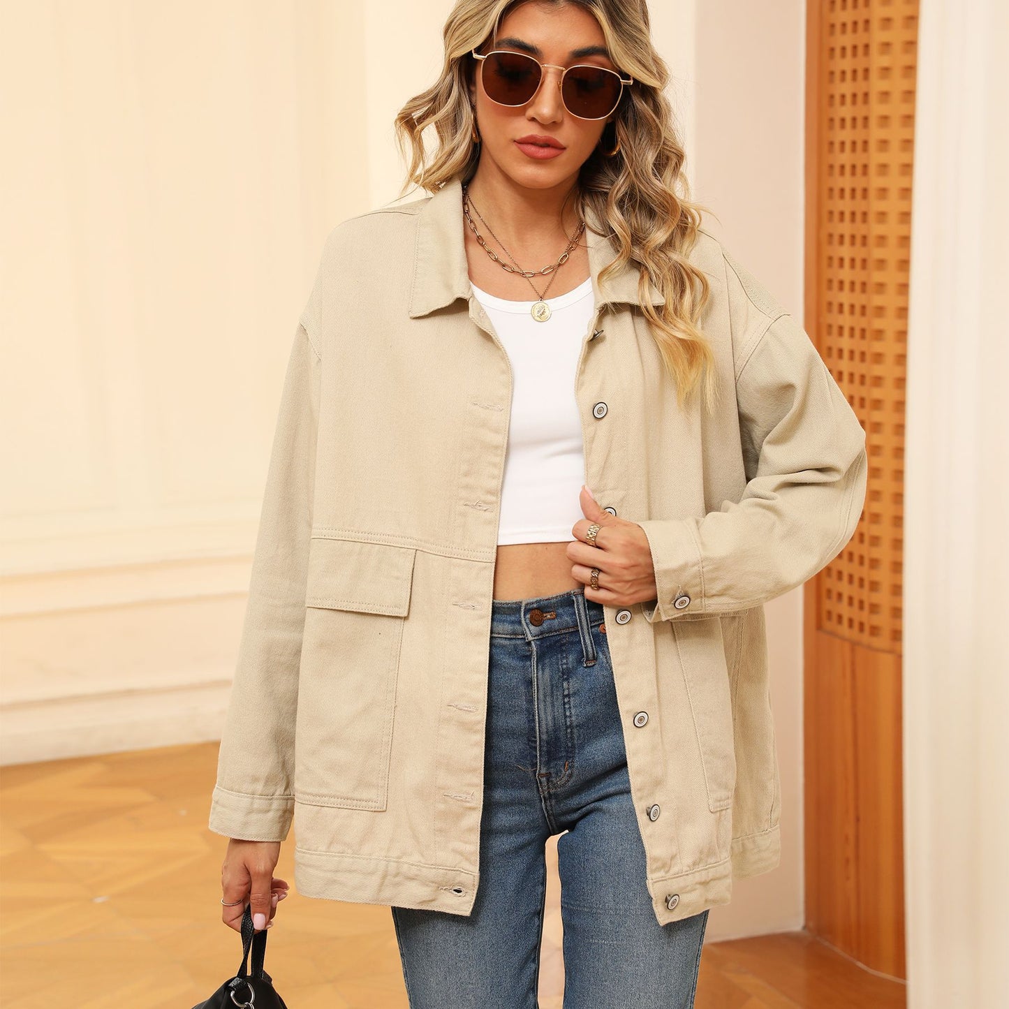 Women's Slimming Retro Classic Loose Denim For Jackets