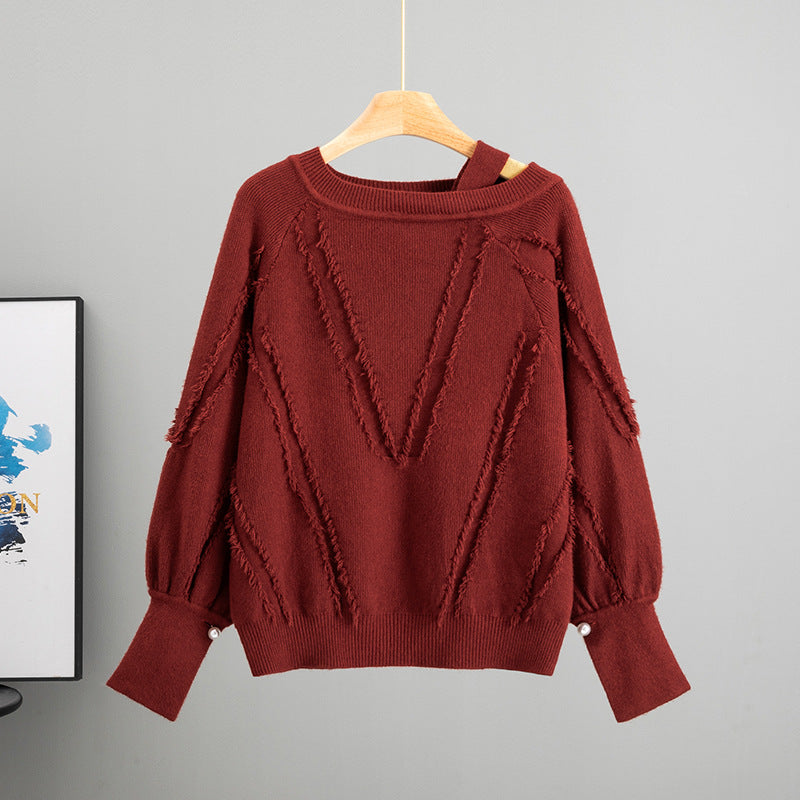Women's European Goods Lantern Sleeve Autumn Casual Temperament Women's Sweater