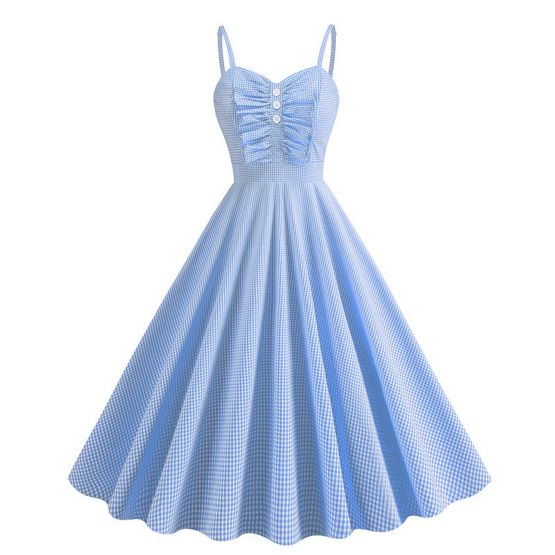 Princess Style Ruffled Vacation Spaghetti Straps Dresses