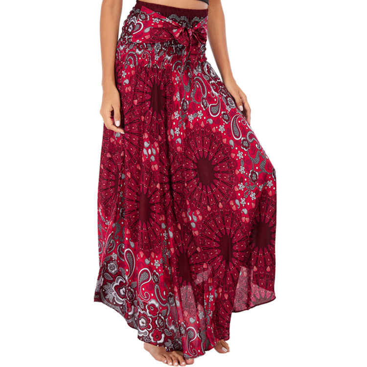Casual Thai Vacation Big Swing Belly Dress