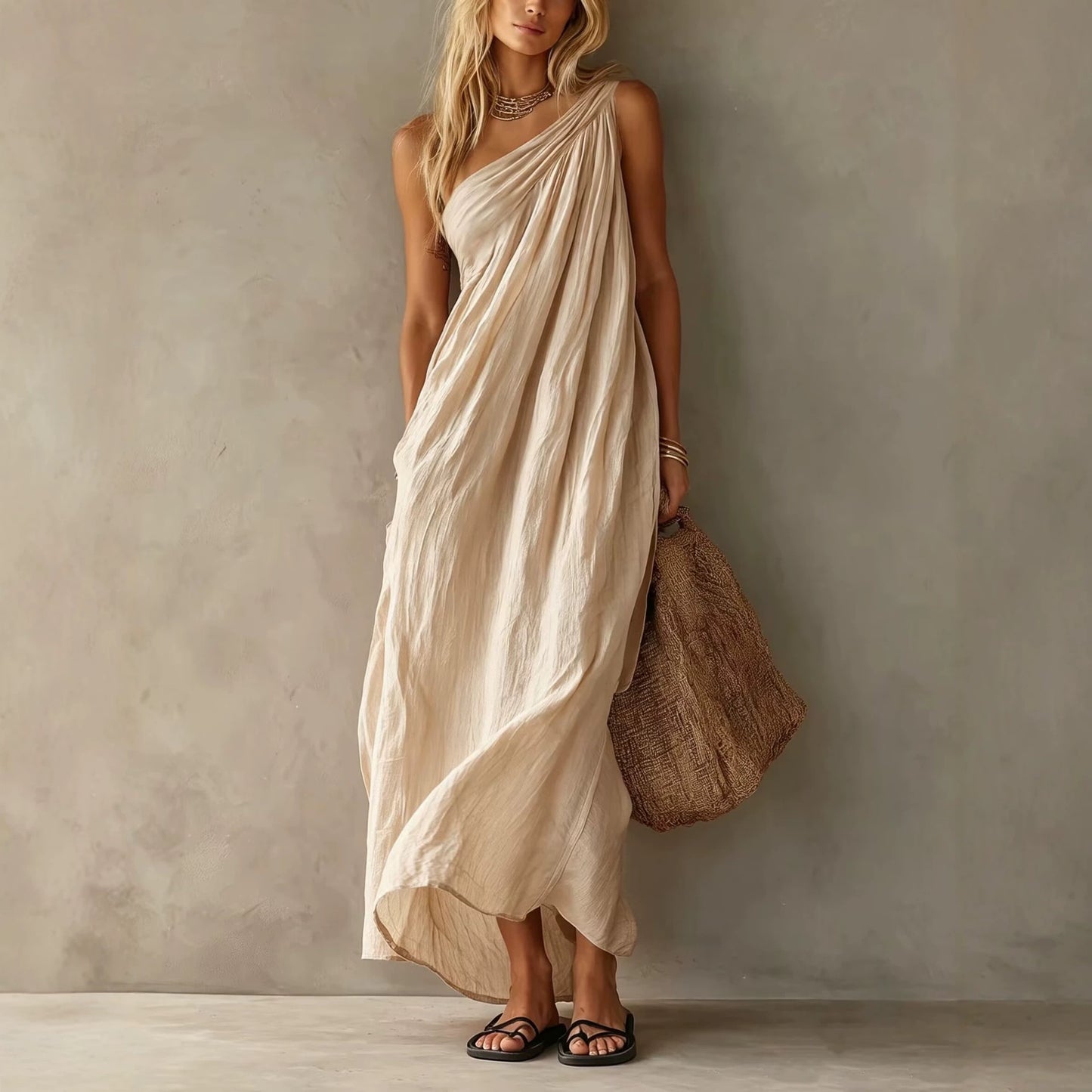 Women's Summer Fashion Elegant Sleeveless Exquisite Long Clothing