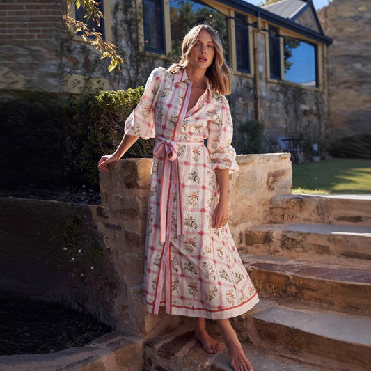 Trendy Glamorous Casual Linen Long Flower Cardigans