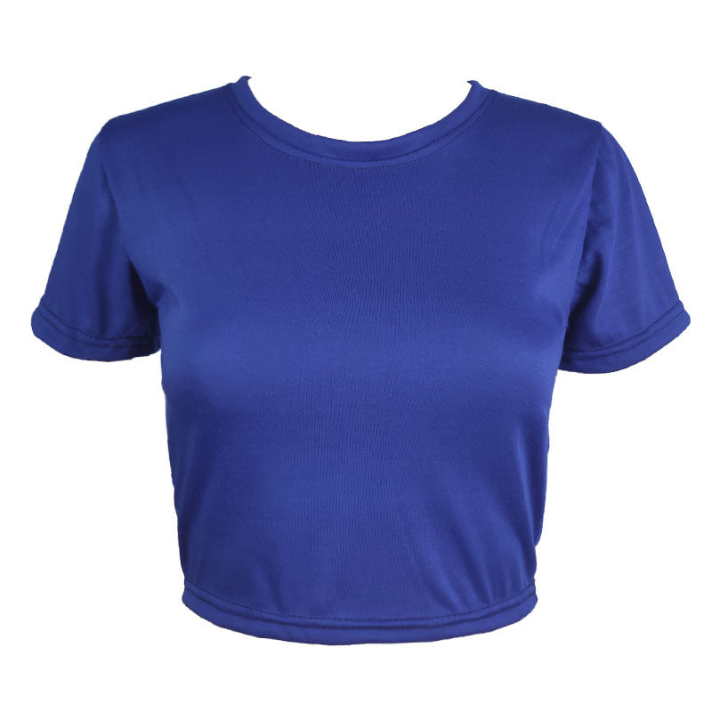 Women's T-shirt Slim Solid Color Simple Common Blouses