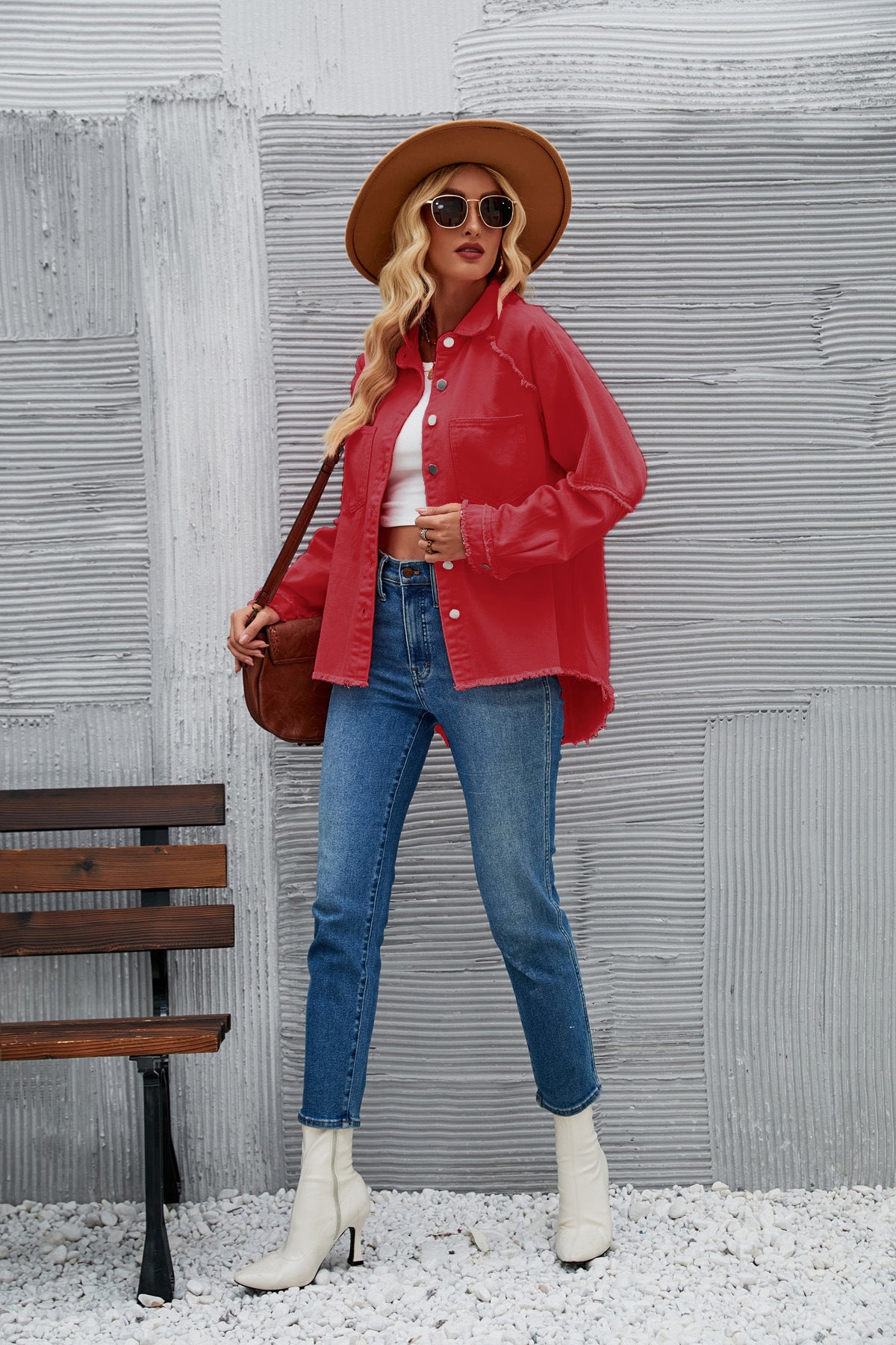 Women's American Washed Long-sleeved Denim For Jackets