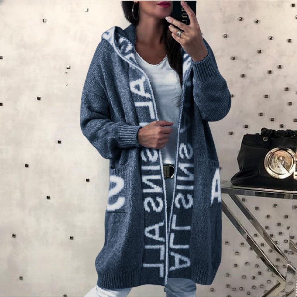 Women's Attractive Pretty Comfortable Hooded Knitted Sweaters