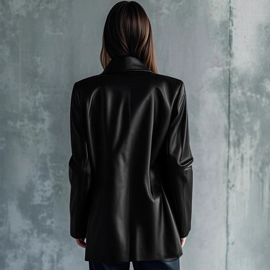 Women's Leather Elegant High-grade Versatile Leisure Warm Jackets