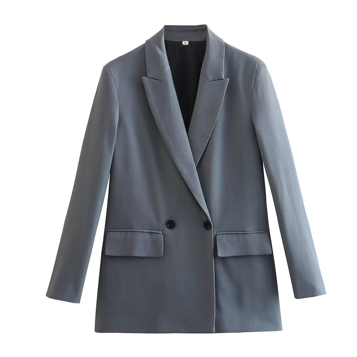 Women's Spring Graceful Buckle Street Fashion Two Blazers
