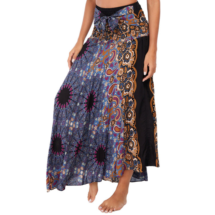Casual Thai Vacation Big Swing Belly Dress