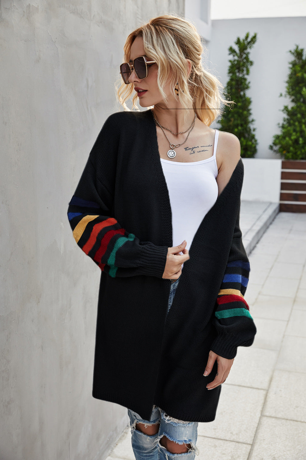 Women's Innovative Cool Charming Patchwork Loose Knitwear
