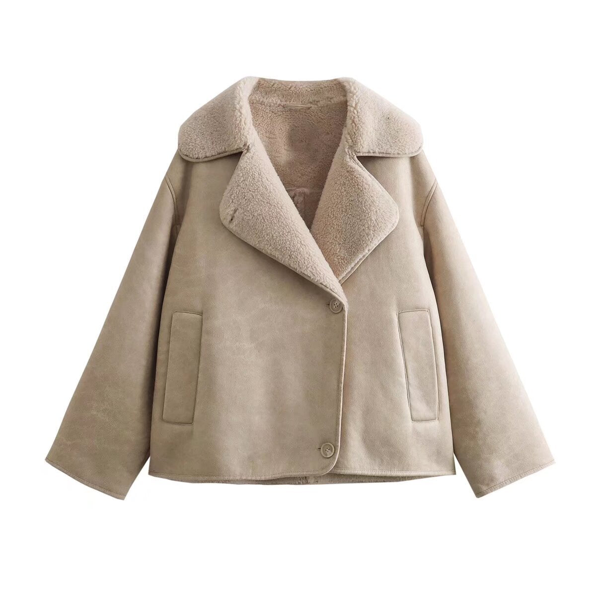 Unique Pretty Classic Elegant Lapel Double-sided Coats