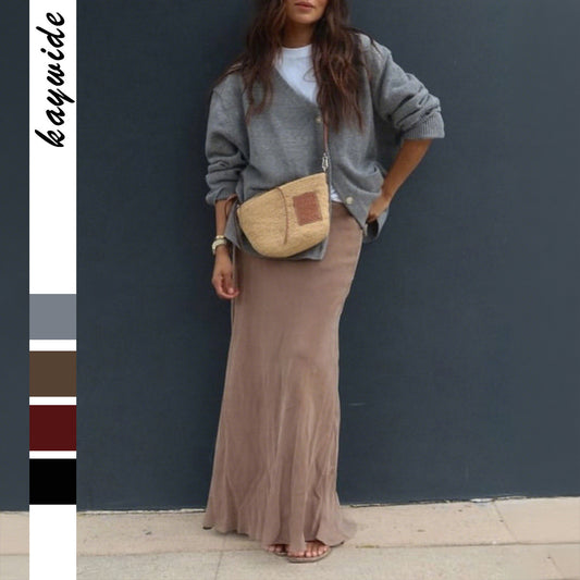 Women's Casual Minimalist Long Sleeve Senior Coats
