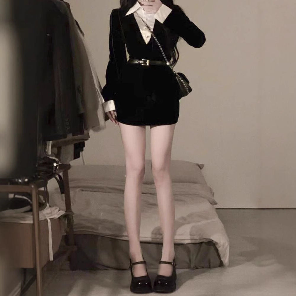Women's Pieces Adult Lady Like Woman Wind Black Skirts