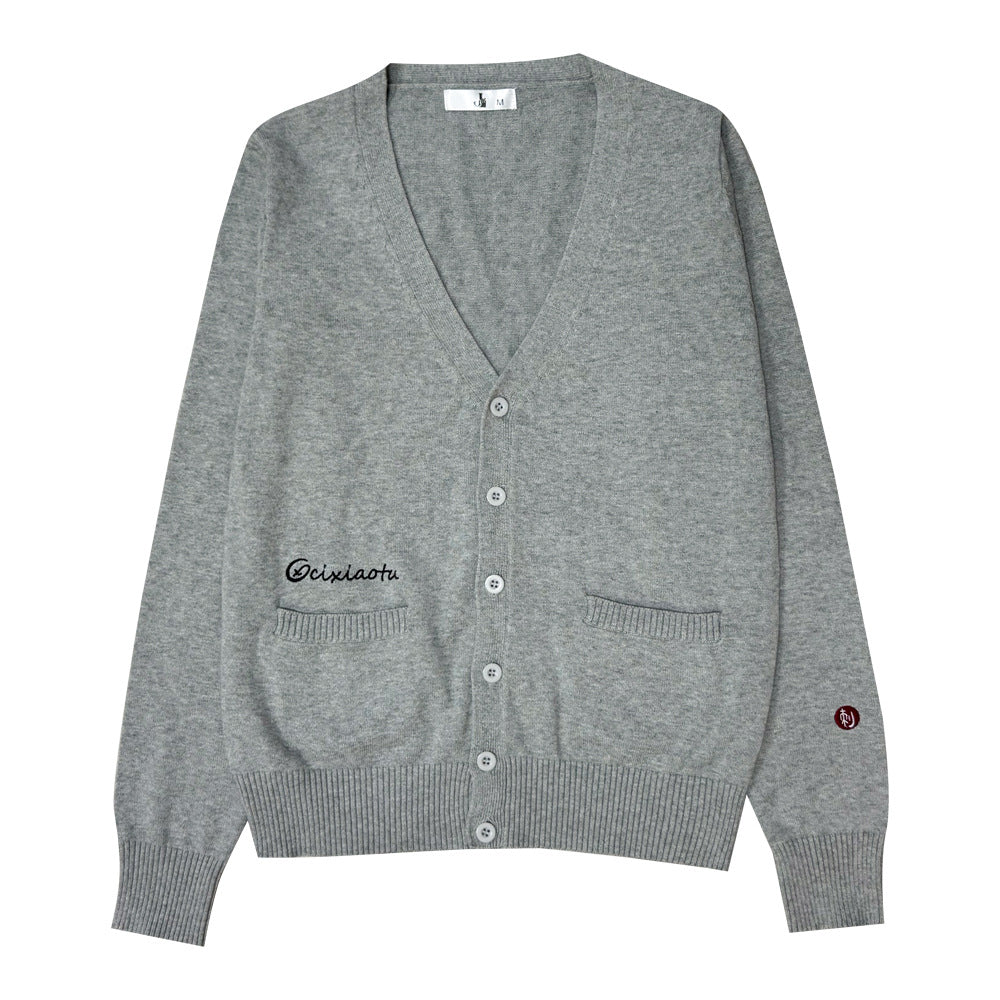 Women's Style College Solid Color For Schools Sense Sweaters