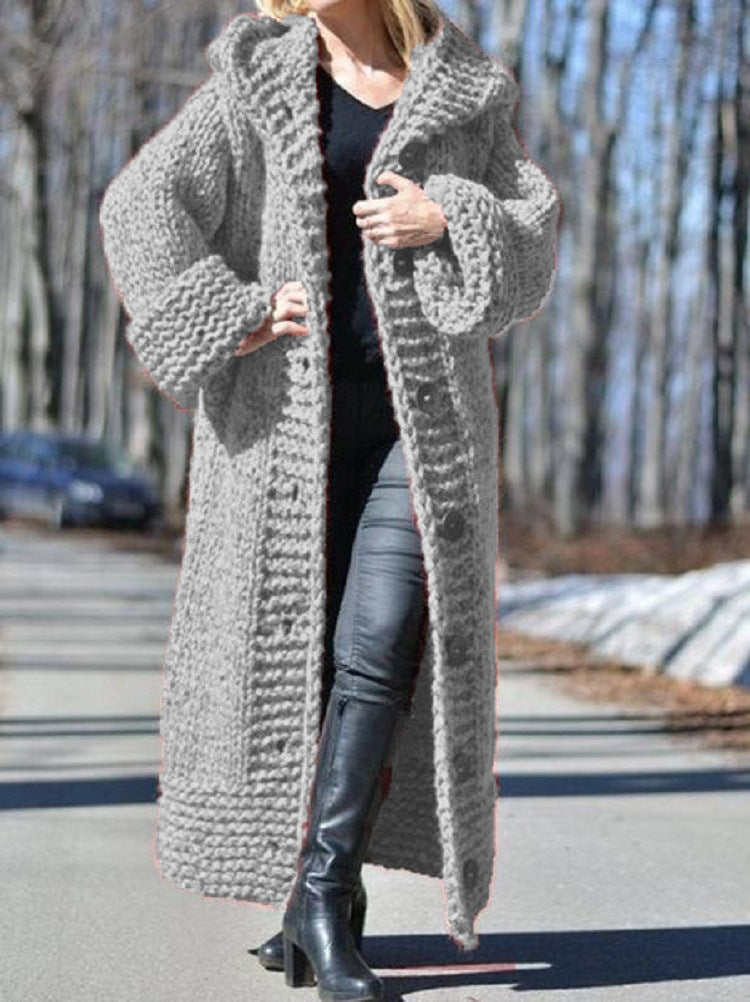 Women's Charming Classy Hooded Loose Long Sweaters