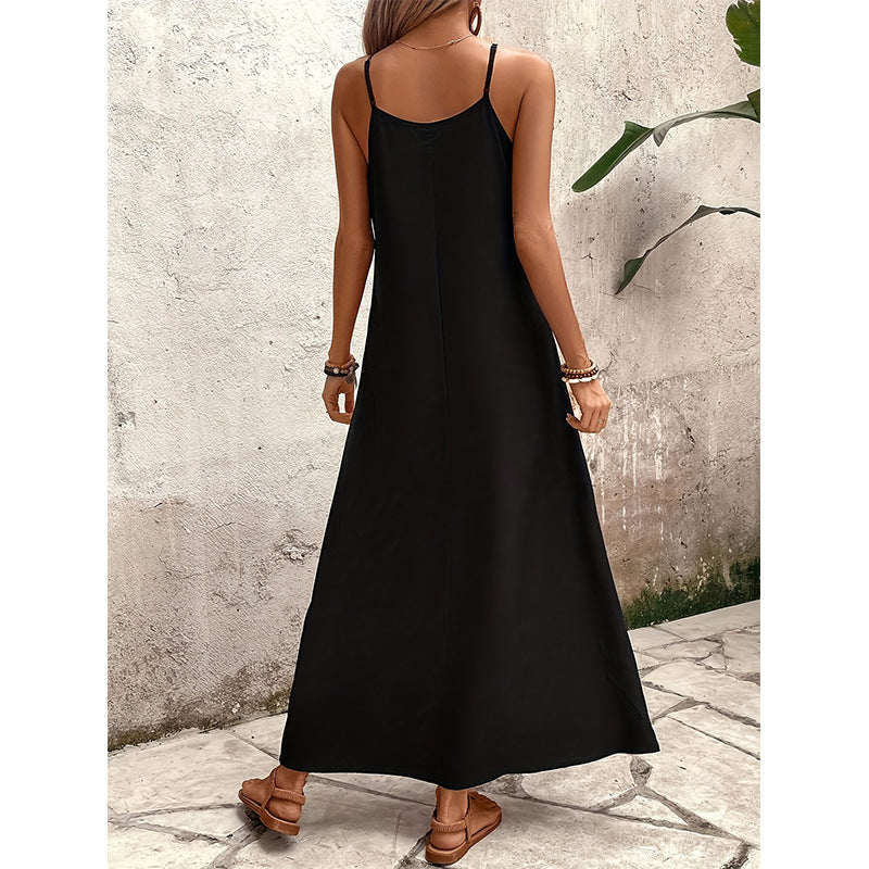 Summer Cool Strap Printed Elegant Street Dress