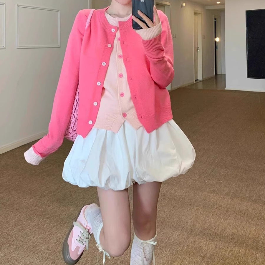 Women's Knitted Crew Neck Clothes Spring Women's Sweater