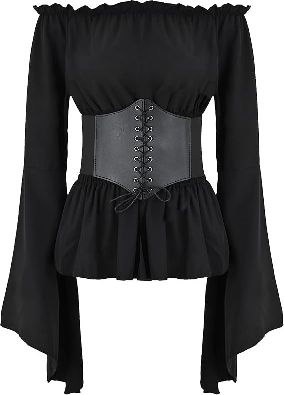 Classy Women's Long Sleeve Renaissance Medieval Dress