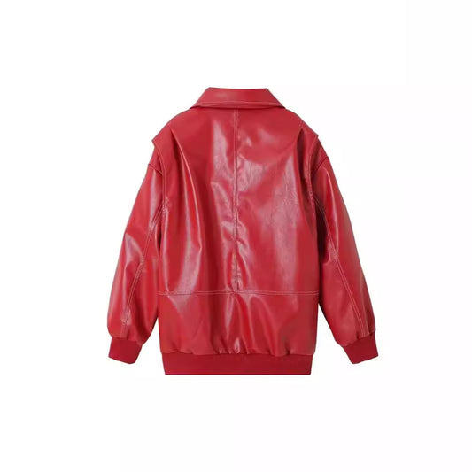 Women's Loose-fitting Long Sleeves Retro American Casual Jackets