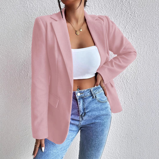 Women's Woolen Slim Elegant Commuting Wear Coats