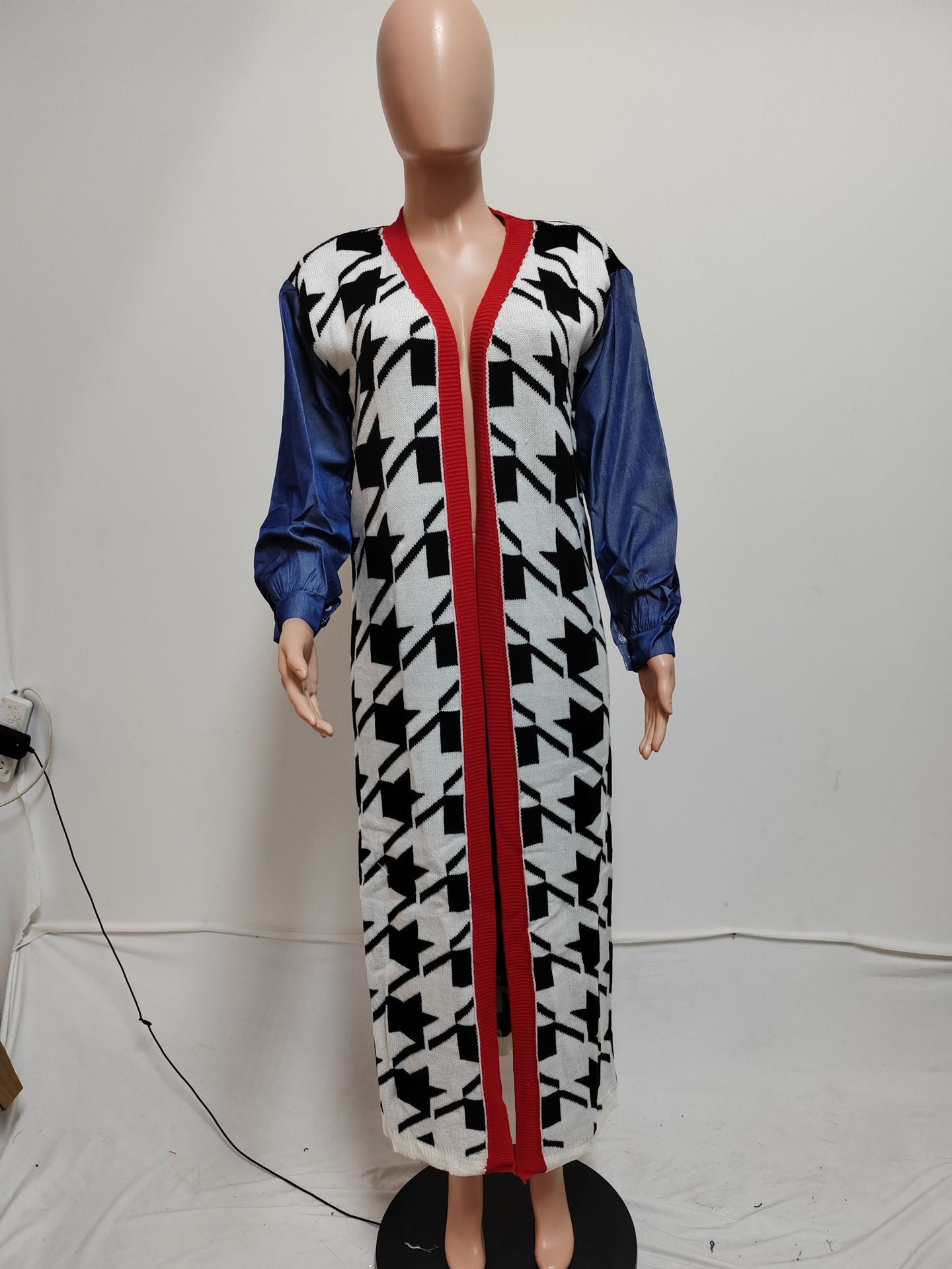 Double Thick Thousand Birds Pattern Fashion Knitwear