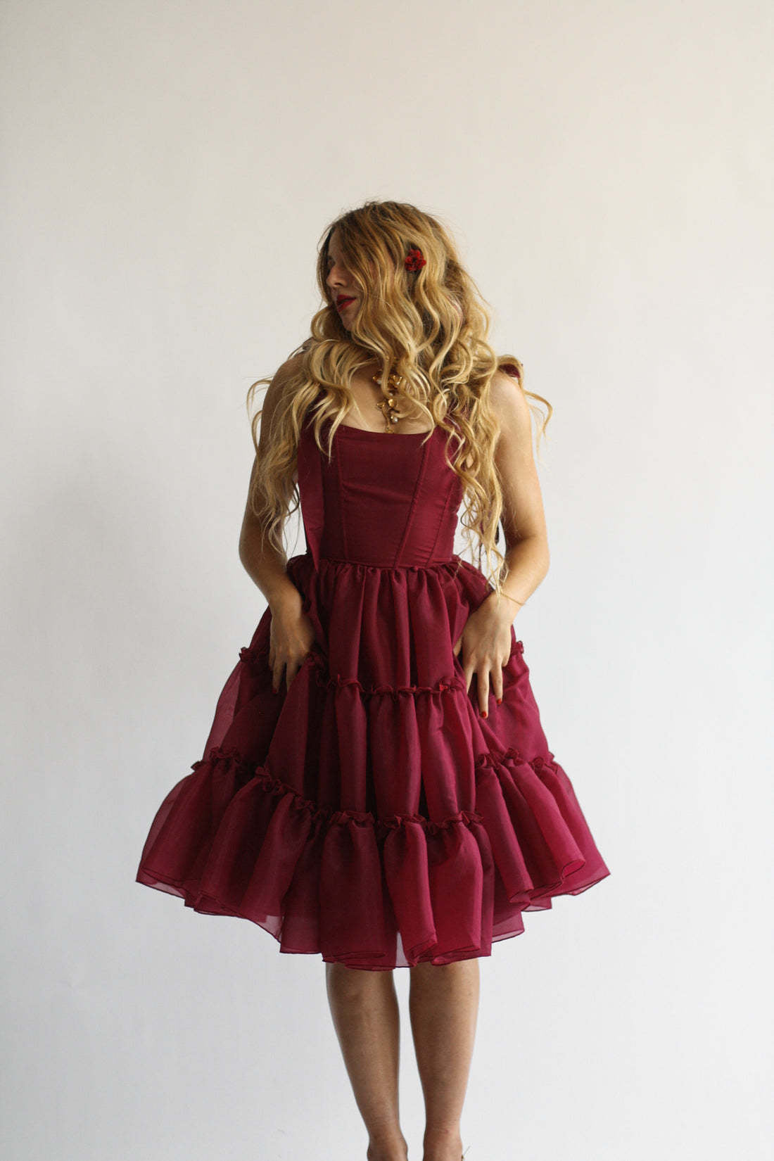 Women's Summer Fashion Temperament Wide Camisole Sleeveless Backless Dress