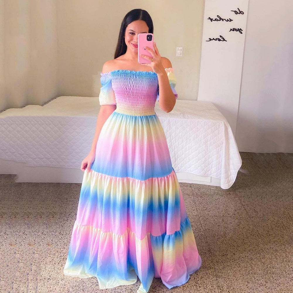 Women's Commute Style Sleeveless Flash Pleating Craft Dress