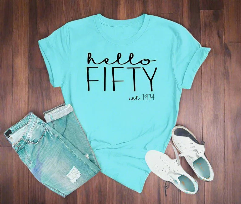 Women's & Men's & English Letters Vintage Print T-shirt Sleeve Blouses