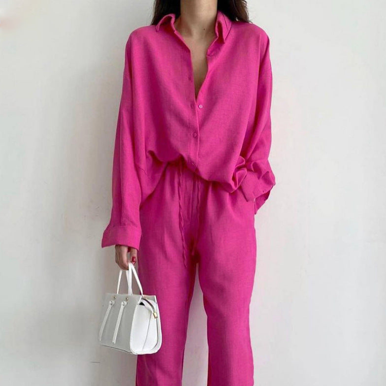 Women's Temperament Commute Loose Shirt Fashion Casual Suits
