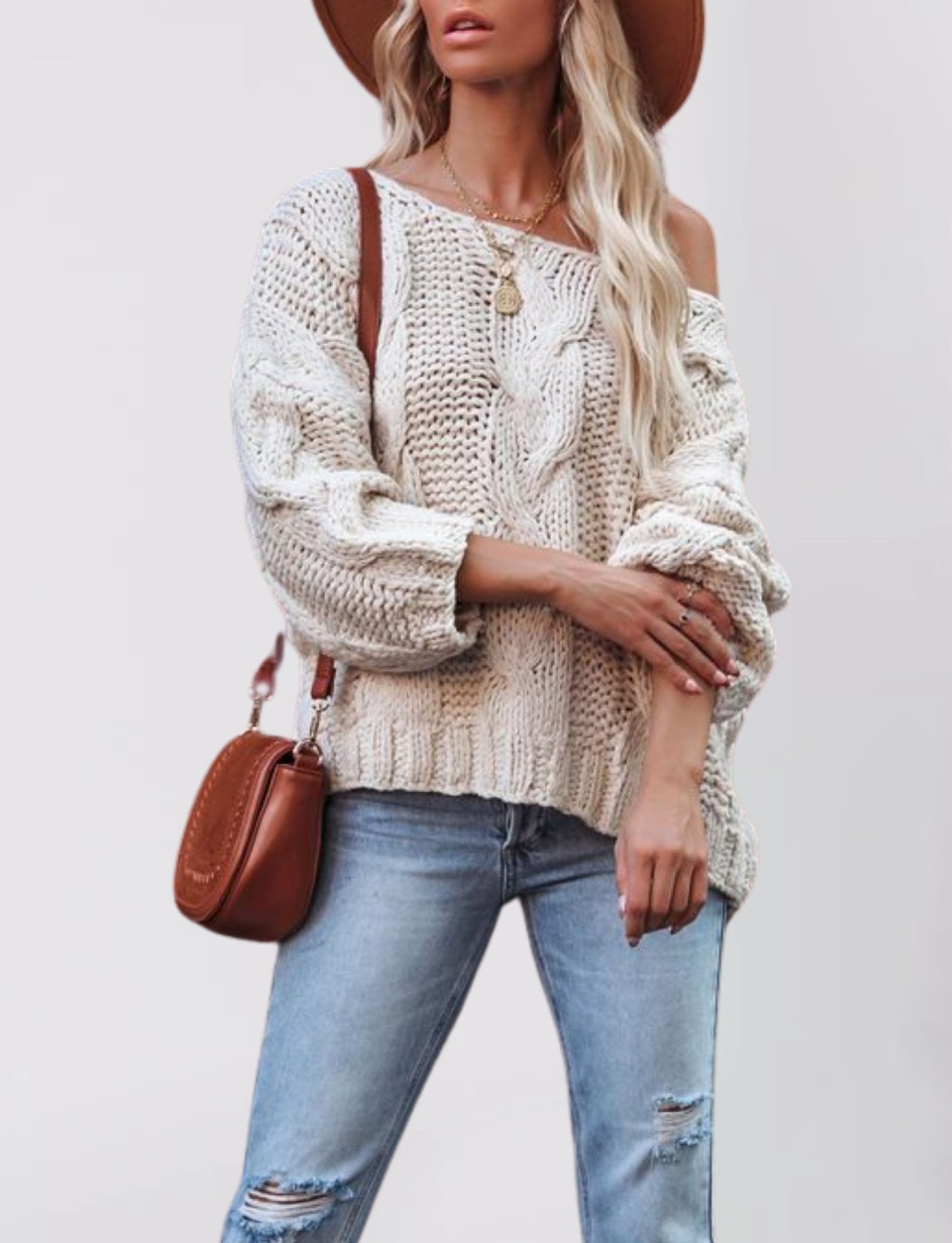 Women's Street Style Pullover Loose-fitting Oversized Sweaters