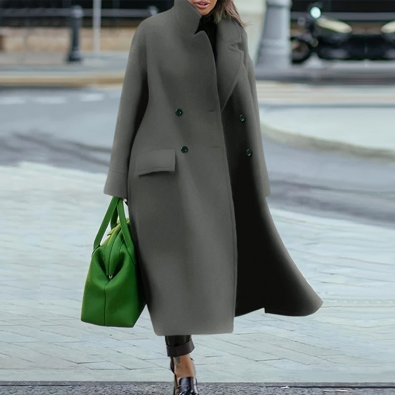 Women's Loose Winter Autumn Woolen Warm Commuting Coats