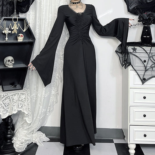 Women's Dress Dark Style Elegant Witch Sleeve Dresses