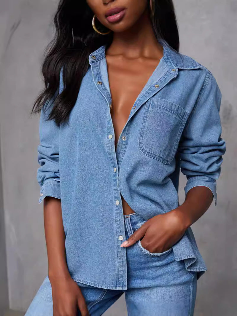 Women's Denim Shirt Autumn Fashion Casual Versatile Jackets
